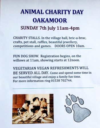animal charity day July 7th 2019 Oakamoor